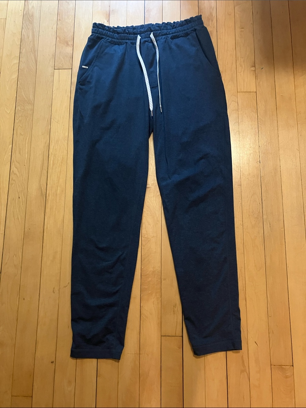 Vuori Ponto Performance Straight Leg Blue Soft Athletic Loungewear Pants Medium